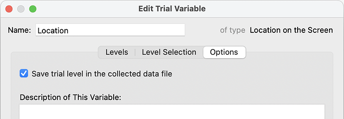 Save Trial Variable Value